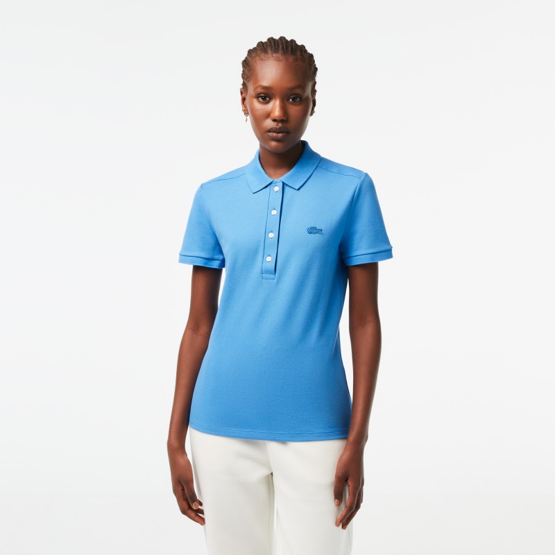 Polo Lacoste slim fit en piqué de coton stretch