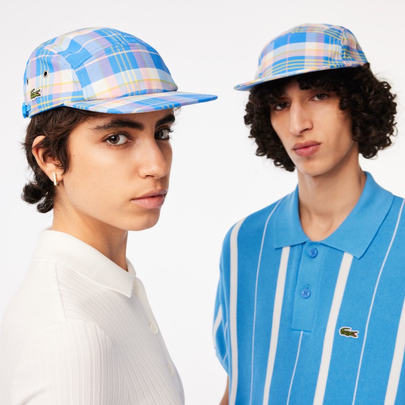 Casquette girolle à carreaux unisexe Lacoste