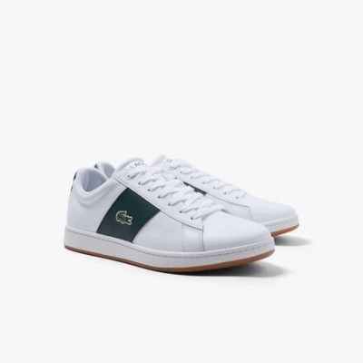 Sneakers Carnaby homme Lacoste en cuir avec détail coloré