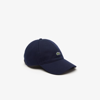 Casquette unisexe unie Lacoste en twill de coton biologique