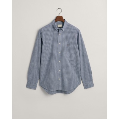 REG POPLIN MICRO CHECK SHIRT