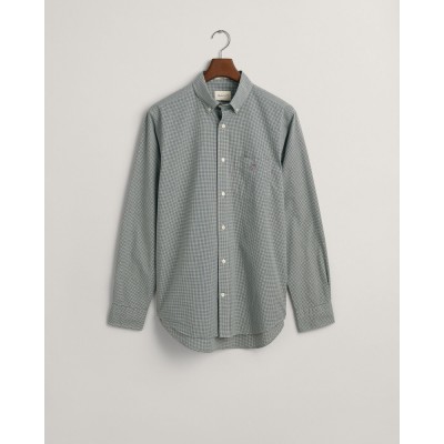 REG POPLIN MICRO CHECK SHIRT