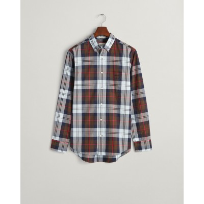 REG POPLIN LARGE CHECK SHIRT