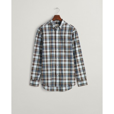 REG POPLIN MEDIUM CHECK SHIRT