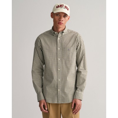 REG POPLIN GINGHAM SHIRT