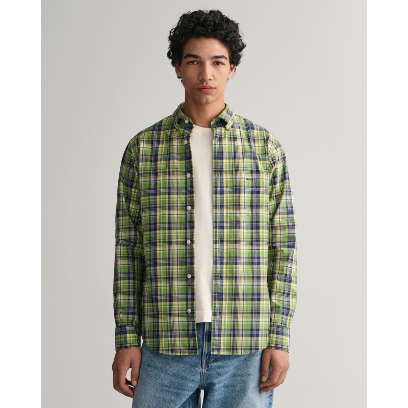 REG POPLIN MEDIUM CHECK SHIRT