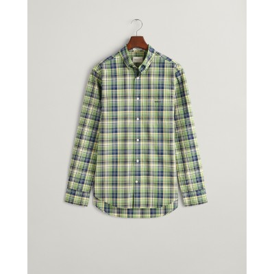 REG POPLIN MEDIUM CHECK SHIRT