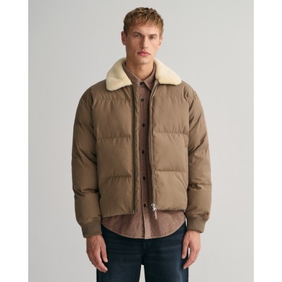 FLANNEL PADDED PUFFER JACKET