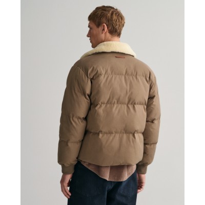 FLANNEL PADDED PUFFER JACKET