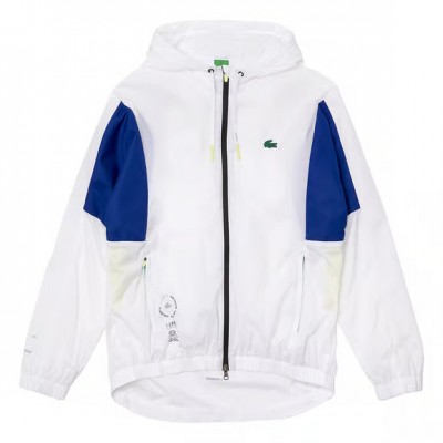 Parka zippée à capuche Lacoste Sport en nylon léger repliable