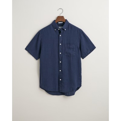 REG GMNT DYED LINEN SS SHIRT