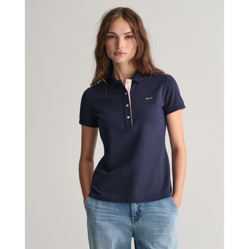 CONTRAST COLLAR SS PIQUE POLO