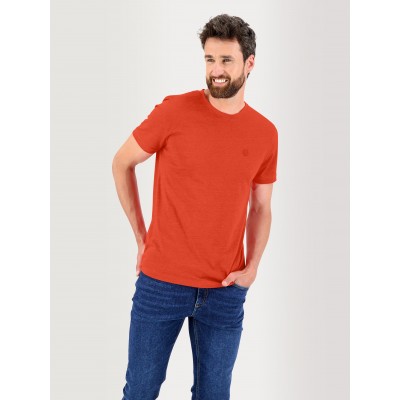   Tee Shirt Homme Manches Courtes Rouge  