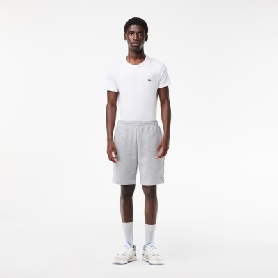 Short Jogger homme Lacoste en molleton gratté de coton biologique