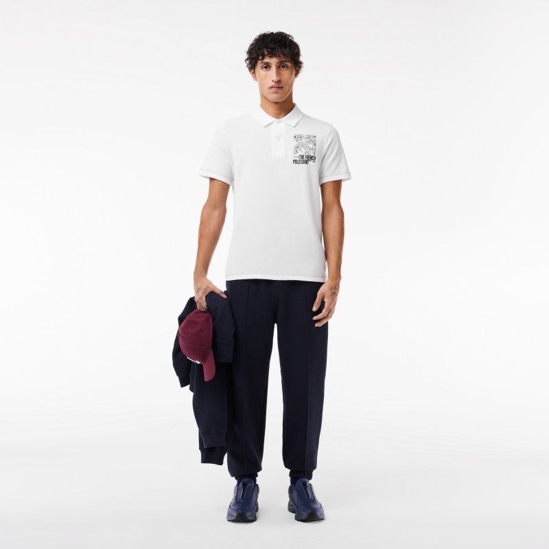 Polo Lacoste Movement imprimé devant et dos