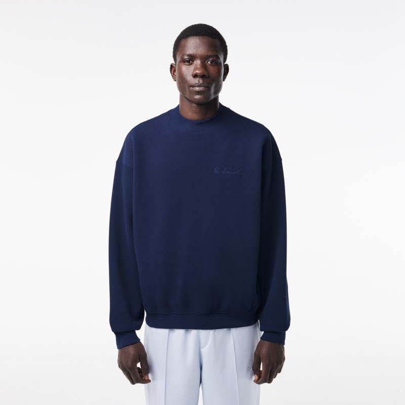 Sweatshirt oversize fit en piqué double-face