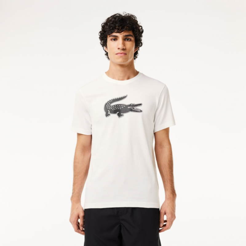 T-shirt Lacoste SPORT en jersey respirant imprimé crocodile 3D