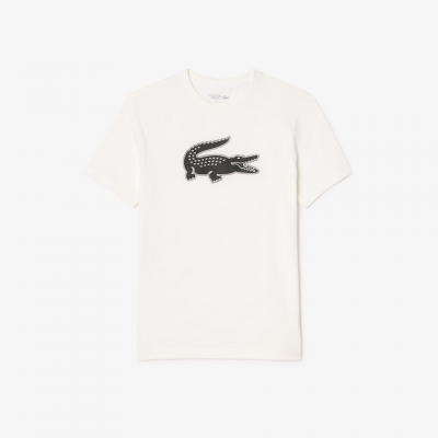 T-shirt Lacoste SPORT en jersey respirant imprimé crocodile 3D