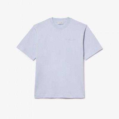 T-shirt loose fit en coton épais broderie Lacoste