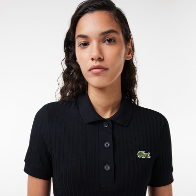 Robe longue esprit polo femme Lacoste