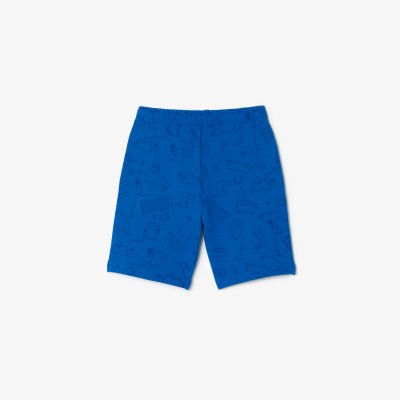 Short à motif crocodile en molleton