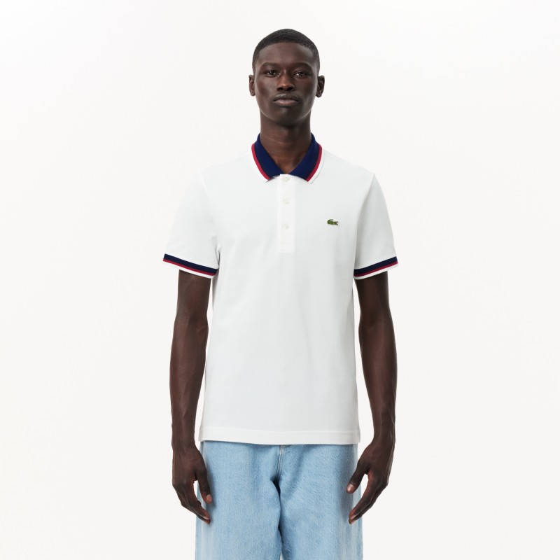 Polo regular fit col contrasté