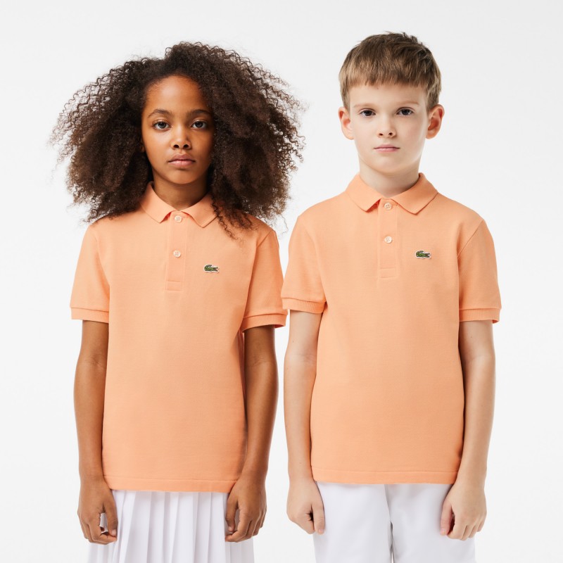 Polo enfant Lacoste regular fit en petit piqué uni