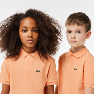 Polo enfant Lacoste regular fit en petit piqué uni