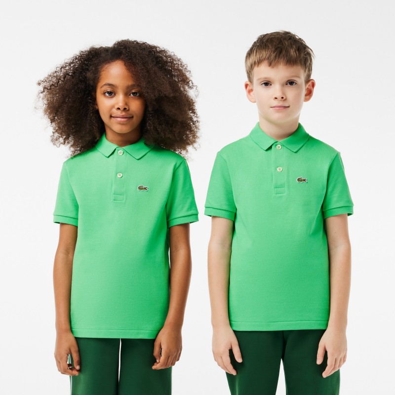 Polo enfant Lacoste regular fit en petit piqué uni