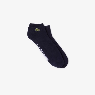 Chaussettes basses Lacoste SPORT en coton stretch avec marquage