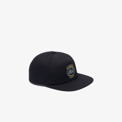 Casquette en twill de coton avec badge