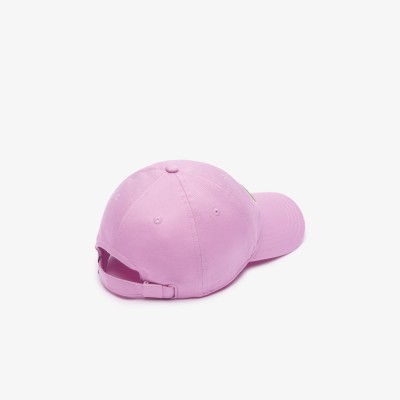 Casquette unisexe ajustable Lacoste en twill de coton biologique