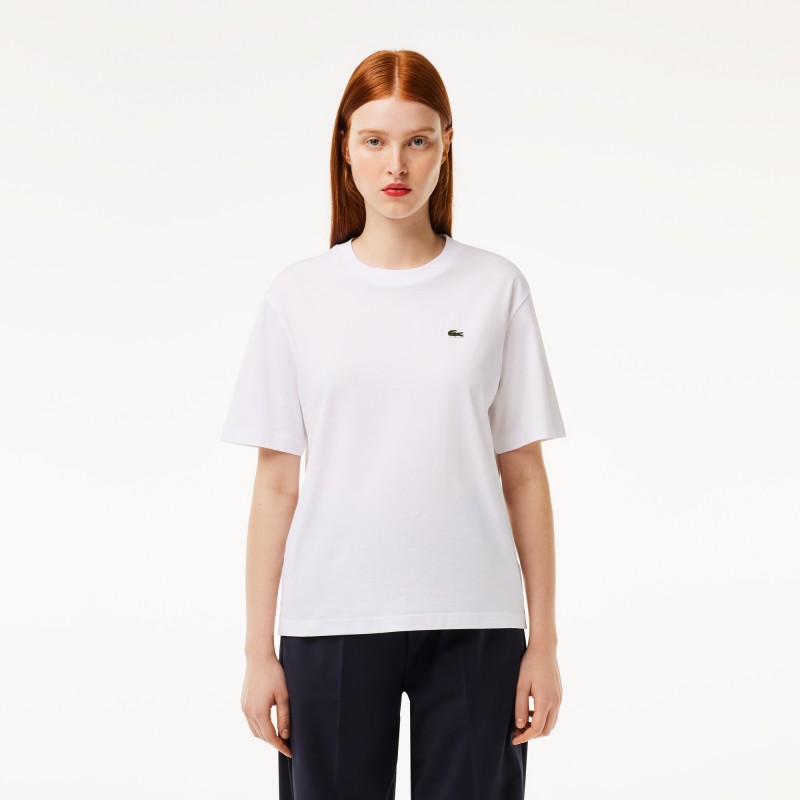 T-shirt relaxed fit en jersey de coton pima léger