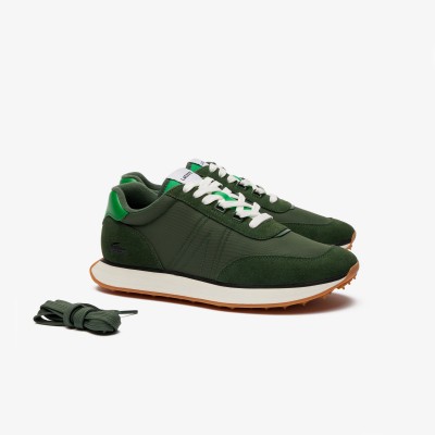 Sneakers L-Spin homme en cuir et textile