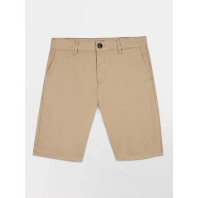 Bermuda Homme Coton Stretch Beige