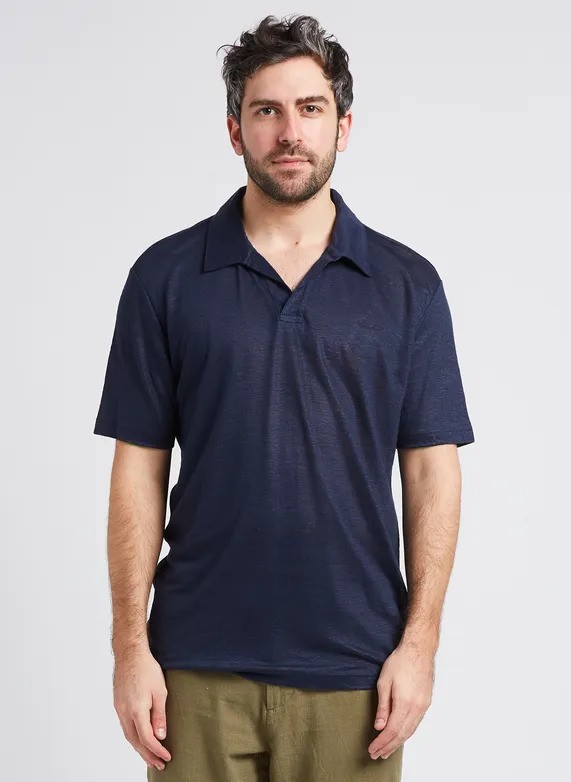 LINEN SS POLO