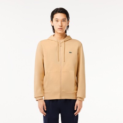 Sweatshirt Jogger zippé homme en molleton Lacoste avec poche kangourou