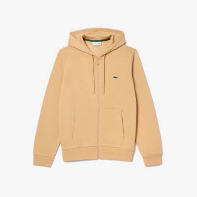 Sweatshirt Jogger zippé homme en molleton Lacoste avec poche kangourou