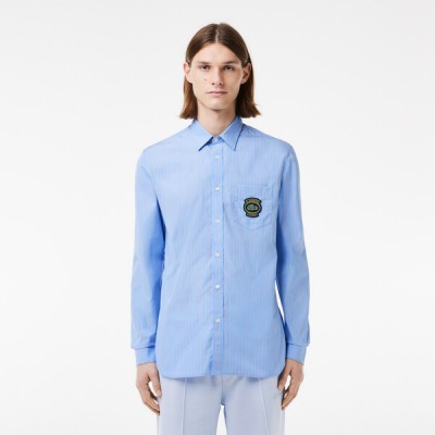 Chemise rayée avec badge