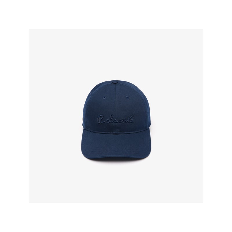 Casquette avec broderie 3D R. Lacoste