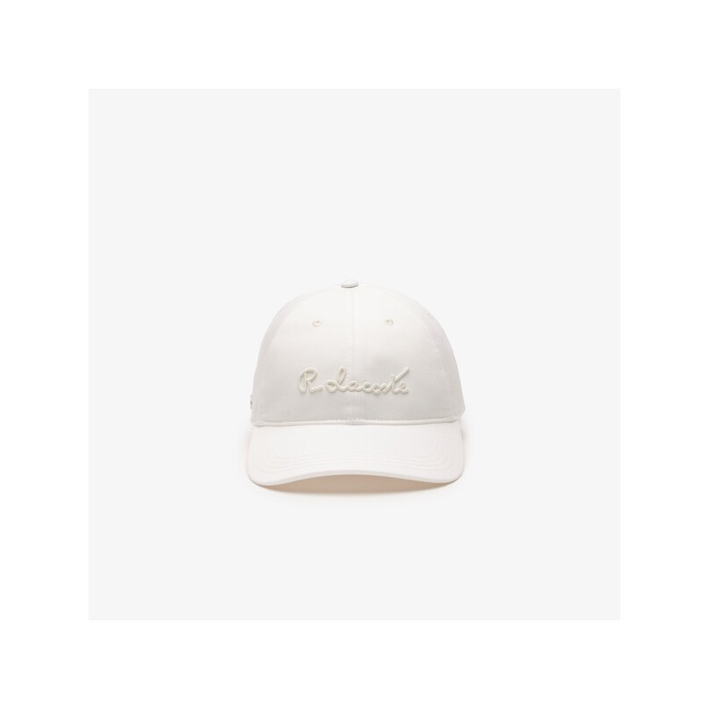 Casquette avec broderie 3D R. Lacoste