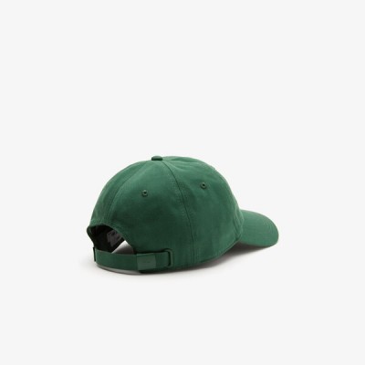 Casquette unisexe unie Lacoste en twill de coton biologique