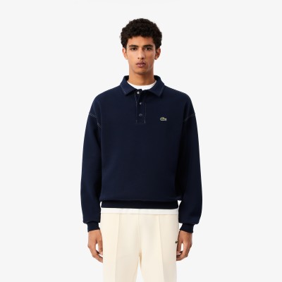 Sweatshirt col polo loose fit