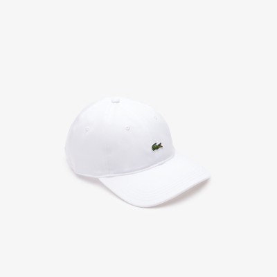 Casquette unisexe unie Lacoste en twill de coton biologique