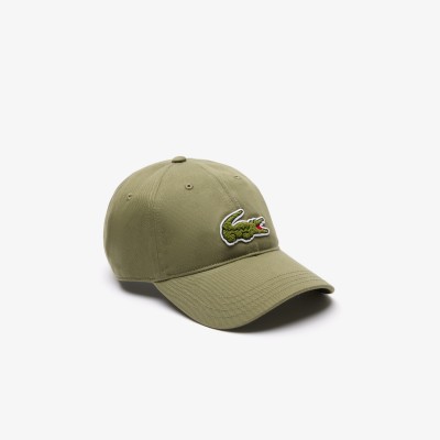 Casquette avec badge Crocodile en twill