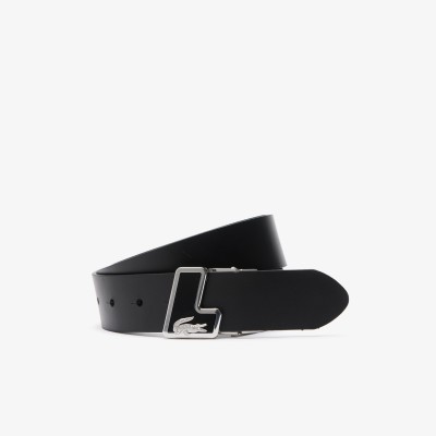 Ceinture en cuir boucle logo