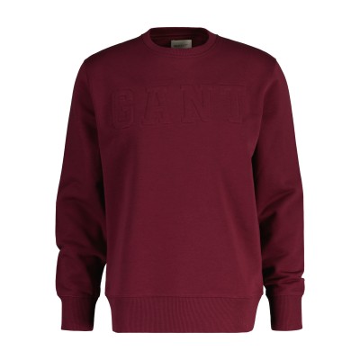 EMBOSSED C-NECK SWEAT