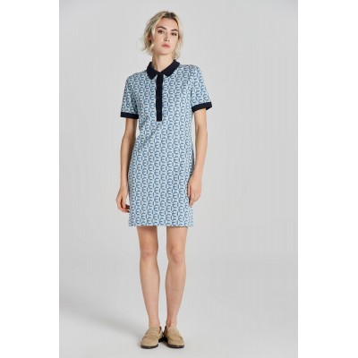 G-PATTERN JAQUARD SS POLO DRESS