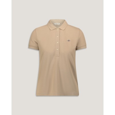 SLIM SHEILD CAP SLEEVE PIQUE POLO