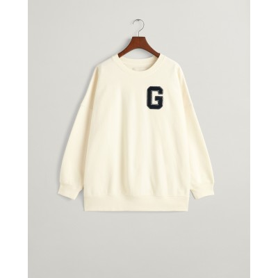 OVERSIZED G C  NECK SWEAT